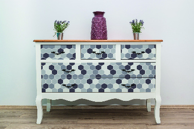 Folie autocolanta mobila Hexagones