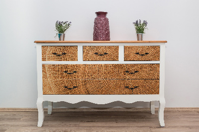 Autocolant pentru mobila Coupe transversale d'un chêne