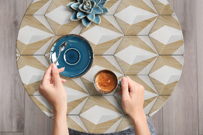 Autocolant pentru mobila cubes en bois 3D