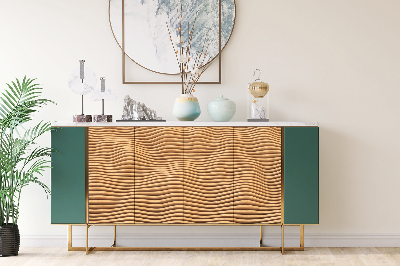 Folie autocolanta mobila Vagues en bois 3D