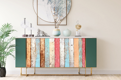 Autocolant pentru mobila Des planches colorées