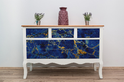 Autocolant pentru mobila marbre bleu