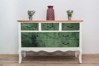 Autocolant pentru mobila Malachite verte