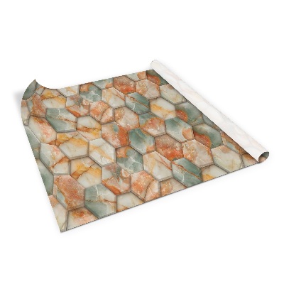 Autocolant pentru mobila nids d'abeilles en marbre