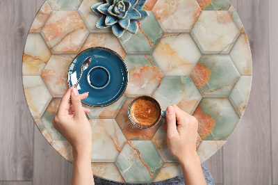 Autocolant pentru mobila nids d'abeilles en marbre