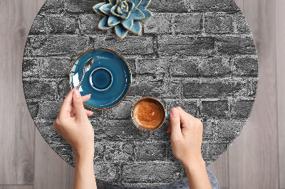 Autocolant pentru mobila Briques noires et blanches