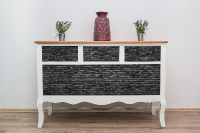 Folie autocolanta mobila Brique noire