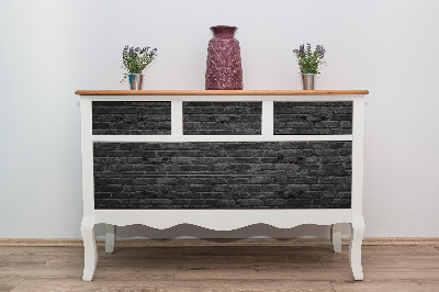 Autocolant pentru mobila Texture de brique foncée