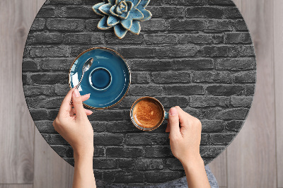 Autocolant pentru mobila Texture de brique foncée