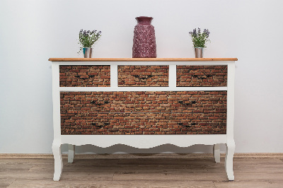 Autocolant pentru mobila Vieille brique rouge