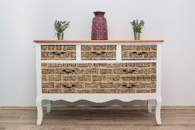 Autocolant pentru mobila Briques ethniques