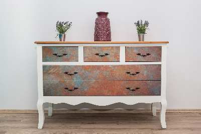 Autocolant pentru mobila Vieux métal rouillé