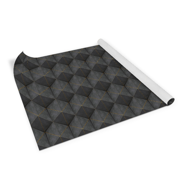 Autocolant pentru mobila Triangles 3D gris