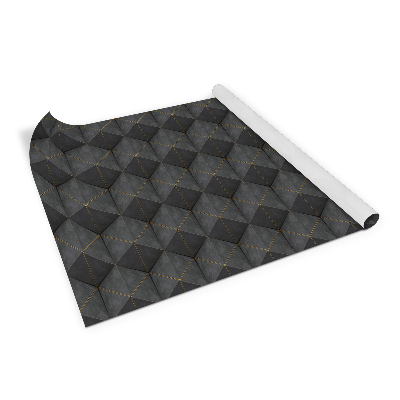 Autocolant pentru mobila Triangles 3D gris