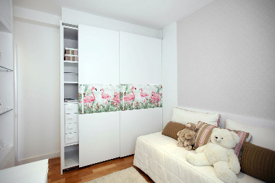 Folie autocolanta mobila Flamants roses