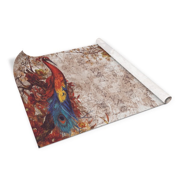 Folie autocolanta mobila Art vintage du paon
