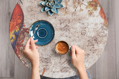 Folie autocolanta mobila Art vintage du paon