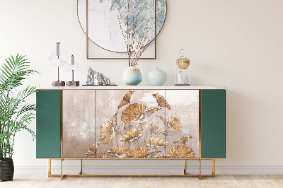 Autocolant pentru mobila Fleurs sur le mur style loft