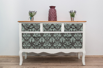 Folie autocolanta mobila Motif damassé floral