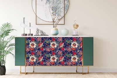Autocolant pentru mobila Motif folklorique de fleurs
