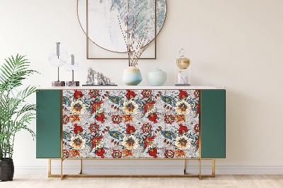Folie autoadeziva pentru mobila Motif floral folklorique