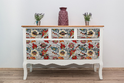 Folie autoadeziva pentru mobila Motif floral folklorique