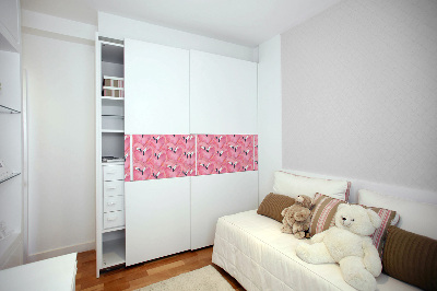 Folie autocolanta mobila Flamants roses