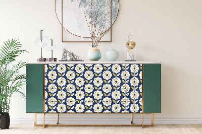 Folie autocolanta mobila Motif floral scandinave