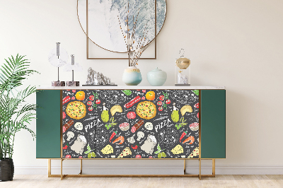 Autocolant pentru mobila Menu pizza