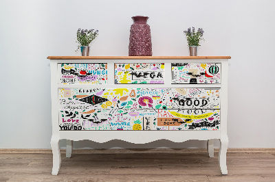 Autocolant pentru mobila Modèle de cuisine végétarienne