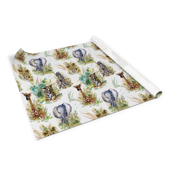 Autocolant pentru mobila Lion girafe zèbre éléphant