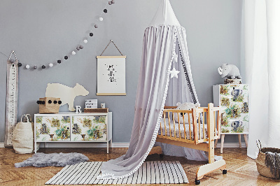 Autocolant pentru mobila Lion girafe zèbre éléphant