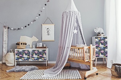 Folie autocolanta mobila Licorne arc-en-ciel