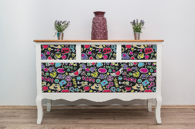 Folie autocolanta mobila modèle des années 80 et 90