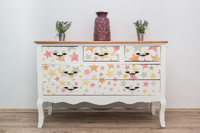 Folie autoadeziva pentru mobila Étoiles colorées