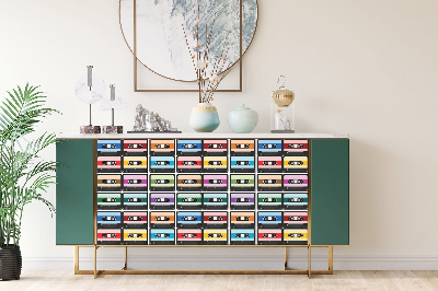 Autocolant pentru mobila Cassettes rétro