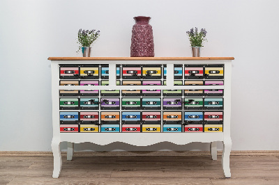 Autocolant pentru mobila Cassettes rétro