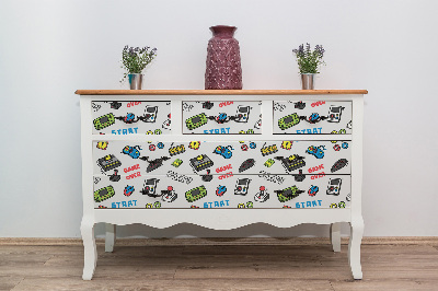 Folie autoadeziva pentru mobila Consoles rétro