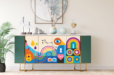 Autocolant pentru mobila Street art pop art