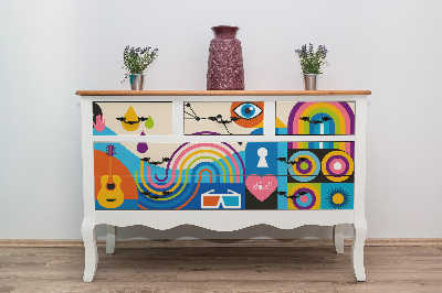 Autocolant pentru mobila Street art pop art