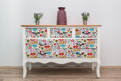 Folie autoadeziva pentru mobila Amour