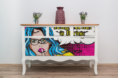 Autocolant pentru mobila Pop art