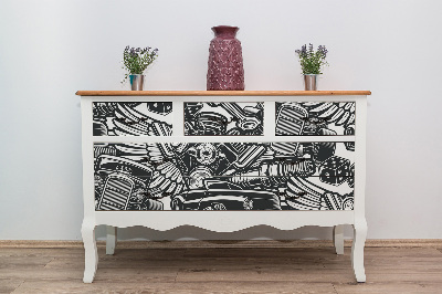 Folie autocolanta mobila Tatouages de voitures anciennes