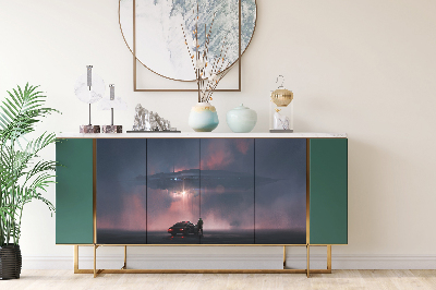 Folie autocolanta mobila Vaisseau extraterrestre OVNI