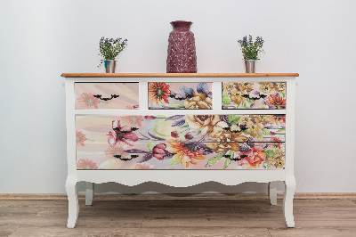 Folie autoadeziva pentru mobila Fleurs vintage