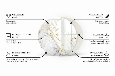 Plateau pour table Blanc pur