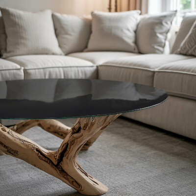 Plateau pour table Noir uni élégant