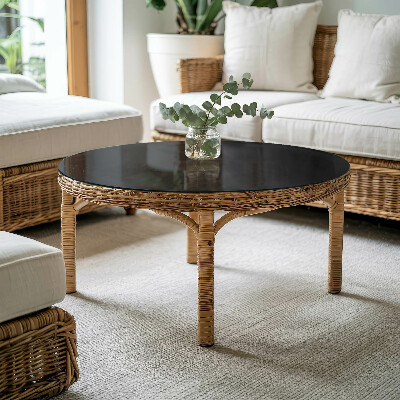 Plateau pour table Noir uni élégant