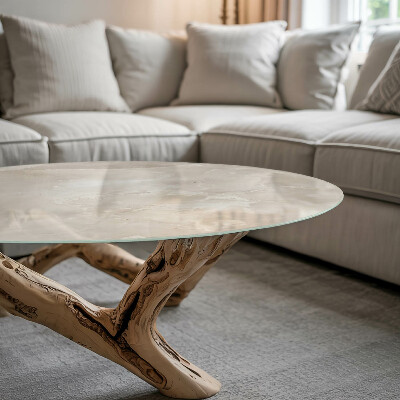 Plateau pour table Composition graphique en marbre