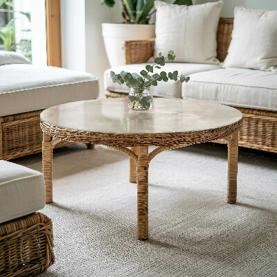 Plateau pour table Composition graphique en marbre